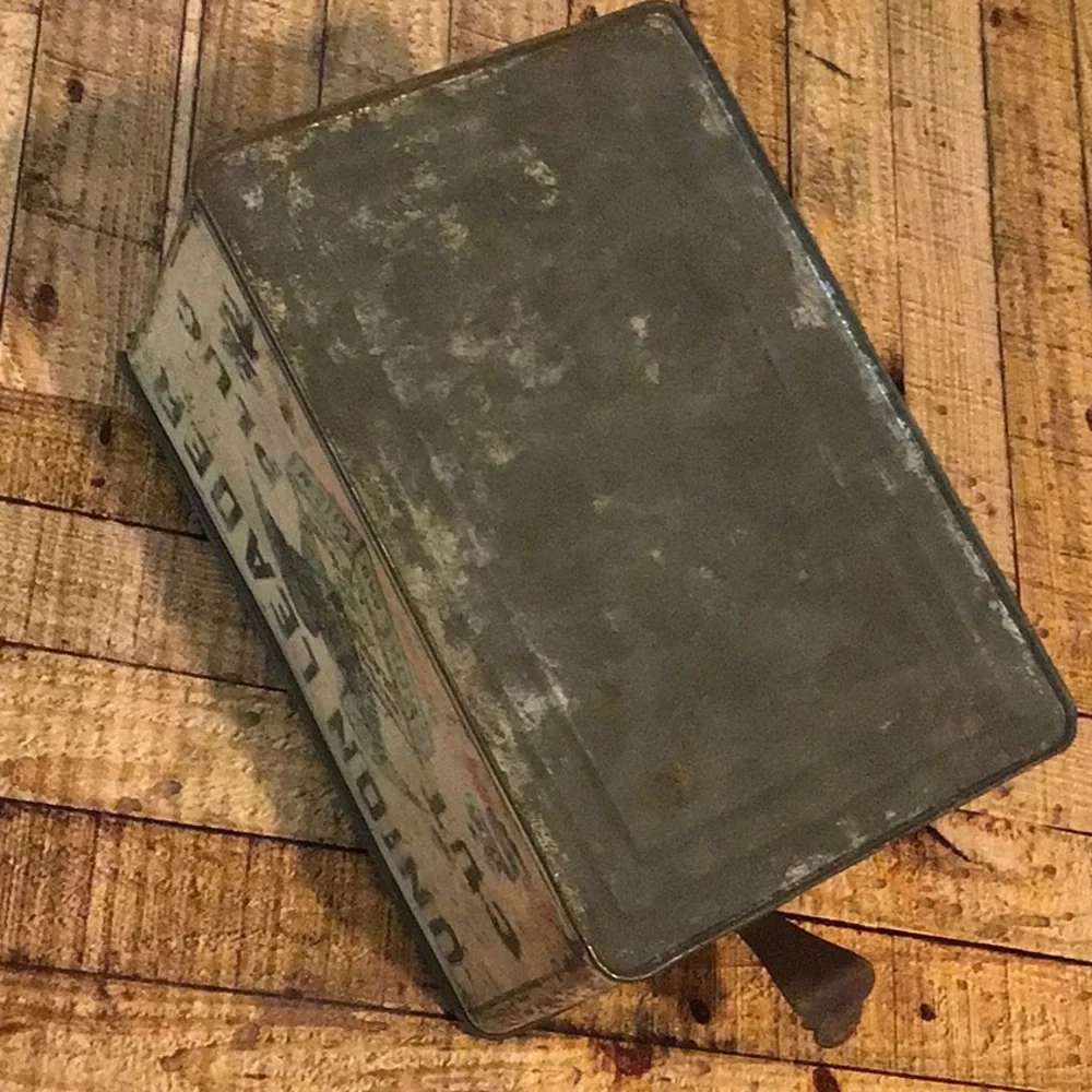 Union Leader cut plug chewing tobacco vintage tin Tobacciana - Picture 7 of 9